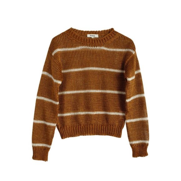 Samuji Sheena Linen Sweater in Copper - Picture 4 of 13